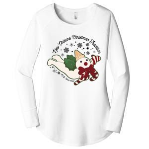 New Orleans Mr Bingle Christmas Tradition Snowmen Christmas Long Sleeve Women's Perfect Tri Tunic Long Sleeve Shirt