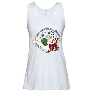 New Orleans Mr Bingle Christmas Tradition Snowmen Christmas Long Sleeve Ladies Essential Flowy Tank