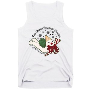 New Orleans Mr Bingle Christmas Tradition Snowmen Christmas Long Sleeve Tank Top