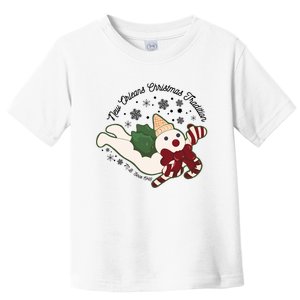 New Orleans Mr Bingle Christmas Tradition Snowmen Christmas Long Sleeve Toddler T-Shirt