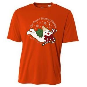 New Orleans Mr Bingle Christmas Tradition Snowmen Xmas Cooling Performance Crew T-Shirt