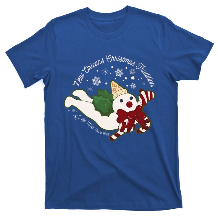 New Orleans Mr Bingle Christmas Tradition Snowmen Xmas T-Shirt