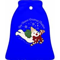 New Orleans Mr Bingle Christmas Tradition Snowmen Xmas Ceramic Bell Ornament