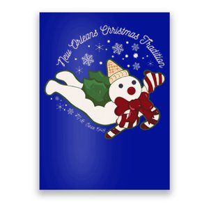 New Orleans Mr Bingle Christmas Tradition Snowmen Xmas Poster