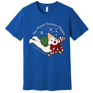 New Orleans Mr Bingle Christmas Tradition Snowmen Xmas Premium T-Shirt