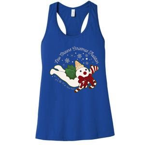 New Orleans Mr Bingle Christmas Tradition Snowmen Xmas Women's Racerback Tank