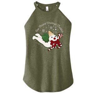 New Orleans Mr Bingle Christmas Tradition Snowmen Xmas Women's Perfect Tri Rocker Tank