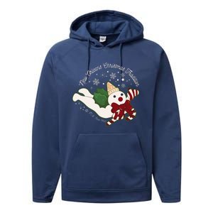 New Orleans Mr Bingle Christmas Tradition Snowmen Xmas Performance Fleece Hoodie