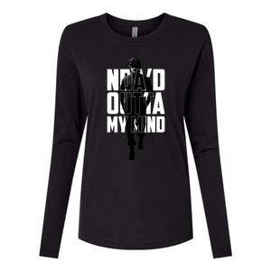 NdaD Outta My Mind Womens Cotton Relaxed Long Sleeve T-Shirt