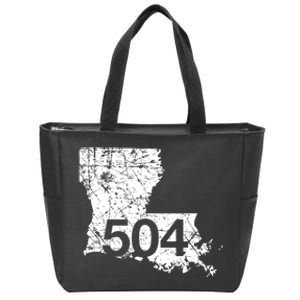 New Orleans Marrero Area Code 504  Louisiana Gift Zip Tote Bag