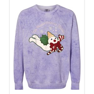 New Orleans Mr Bingle Christmas Tradition Snowmen Christmas Colorblast Crewneck Sweatshirt