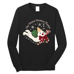 New Orleans Mr Bingle Christmas Tradition Snowmen Christmas Long Sleeve Shirt