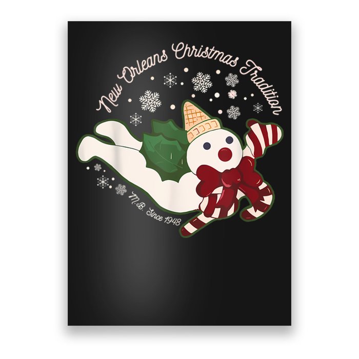 New Orleans Mr Bingle Christmas Tradition Snowmen Christmas Poster