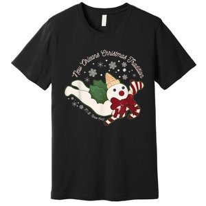 New Orleans Mr Bingle Christmas Tradition Snowmen Christmas Premium T-Shirt