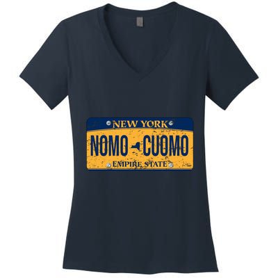 NoMo Cuomo Women's V-Neck T-Shirt