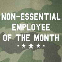 Non-Essential Employee Of The Month Legacy Tie Dye Trucker Hat