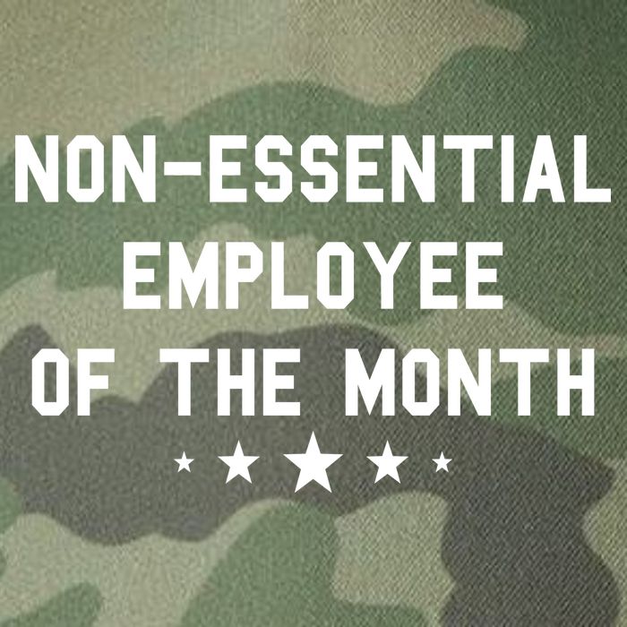 Non-Essential Employee Of The Month Legacy Tie Dye Trucker Hat