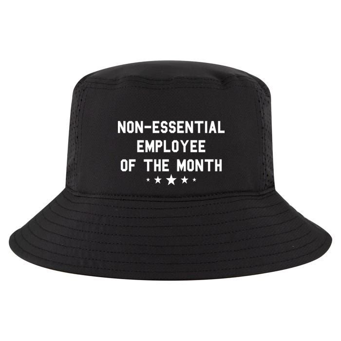Non-Essential Employee Of The Month Cool Comfort Performance Bucket Hat