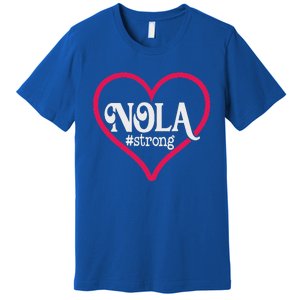 New Orleans Nola Strong Heart Premium T-Shirt