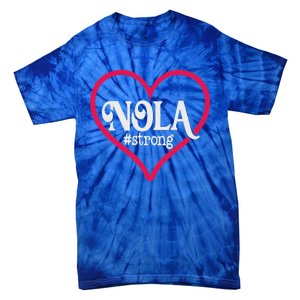 New Orleans Nola Strong Heart Tie-Dye T-Shirt