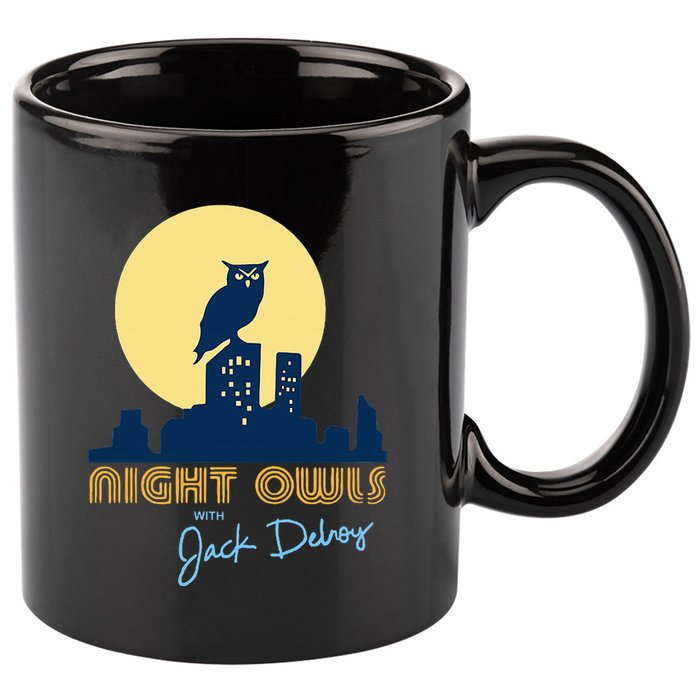 Night Owls 11oz C Handle Ceramic Mug