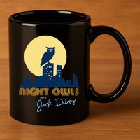 Night Owls 11oz C Handle Ceramic Mug