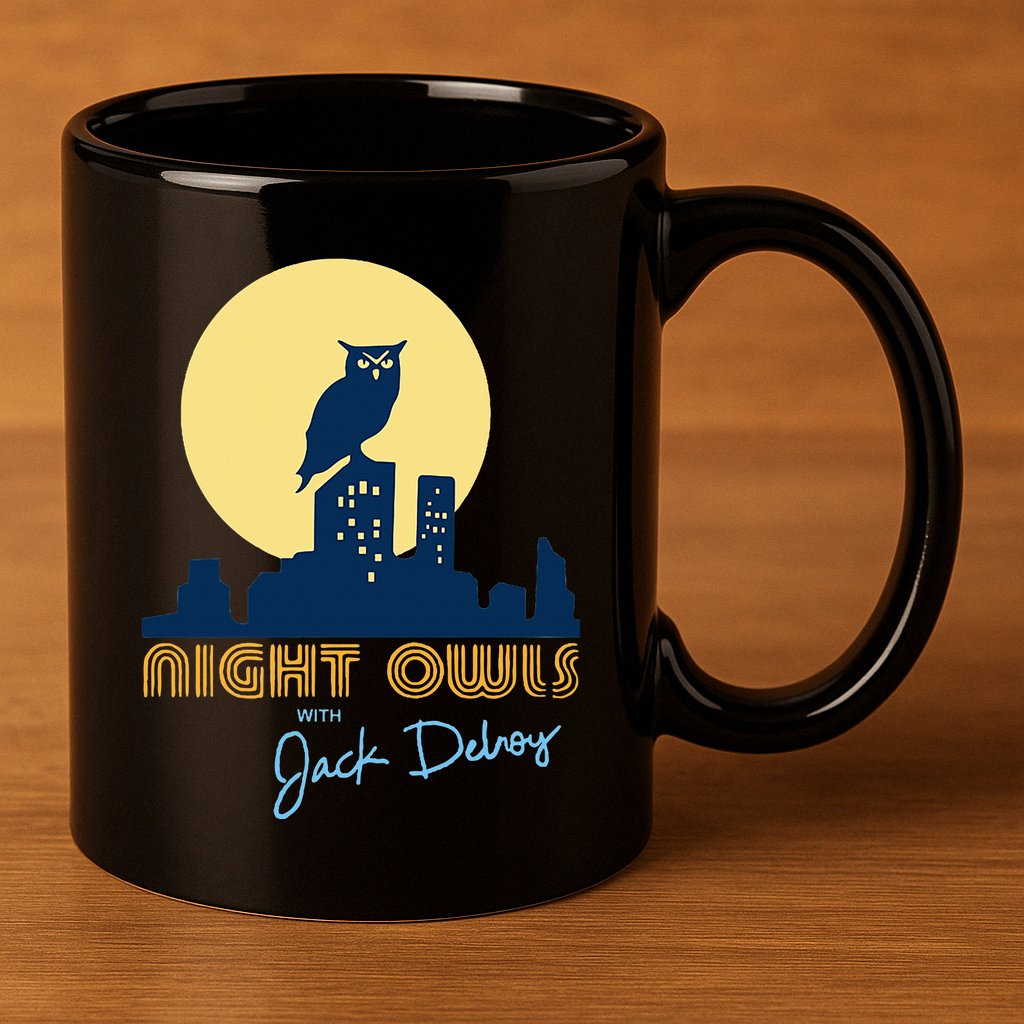 Night Owls 11oz C Handle Ceramic Mug