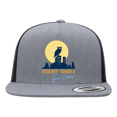 Night Owls Flat Bill Trucker Hat