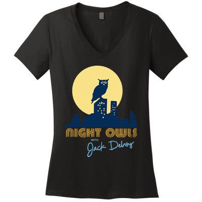 Night Owls Women's V-Neck T-Shirt