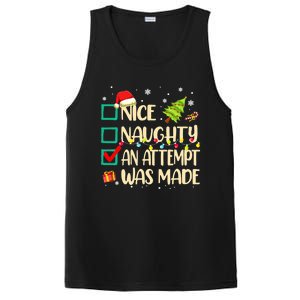 Naughty Or Nice Funny An Attempt Was Made Christmas PosiCharge Competitor Tank