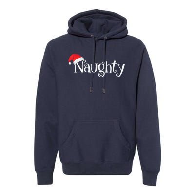 Naughty Or Nice Costume Matching Christmas Couples T Premium Hoodie