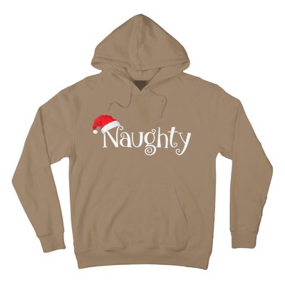 Naughty Or Nice Costume Matching Christmas Couples T Hoodie