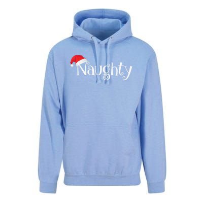 Naughty Or Nice Costume Matching Christmas Couples T Unisex Surf Hoodie