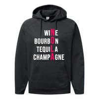 New Orleans Nola Wine Trip Vacation Performance Fleece Hoodie