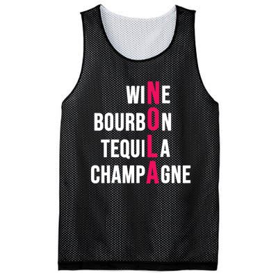 New Orleans Nola Wine Trip Vacation Mesh Reversible Basketball Jersey Tank