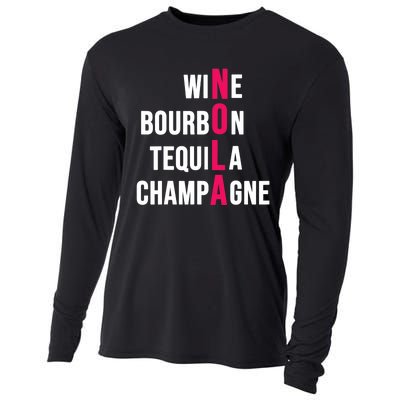 New Orleans Nola Wine Trip Vacation Cooling Performance Long Sleeve Crew