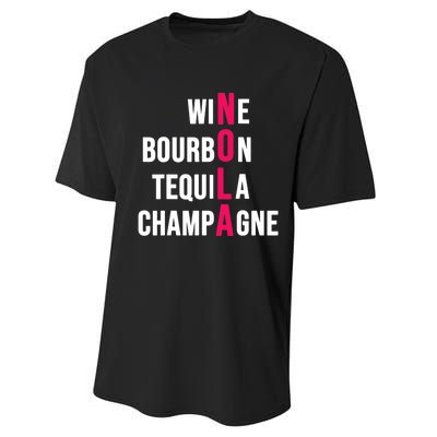 New Orleans Nola Wine Trip Vacation Performance Sprint T-Shirt