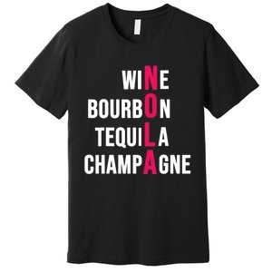 New Orleans Nola Wine Trip Vacation Premium T-Shirt