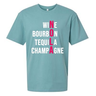 New Orleans Nola Wine Trip Vacation Sueded Cloud Jersey T-Shirt