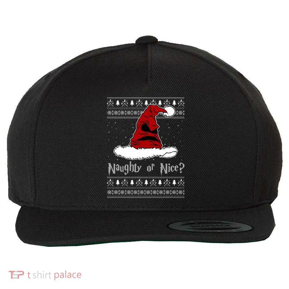Naughty Or Nice Sorting Santa Claus Ugly Wool Snapback Cap