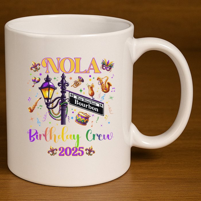 New Orleans Nola Trip 2025 Matching Group 11oz C Handle Ceramic Mug