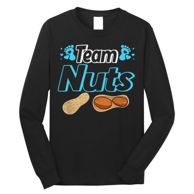 Nuts Or No Nuts Baby Shower Gender Reveal Team  Team Long Sleeve Shirt