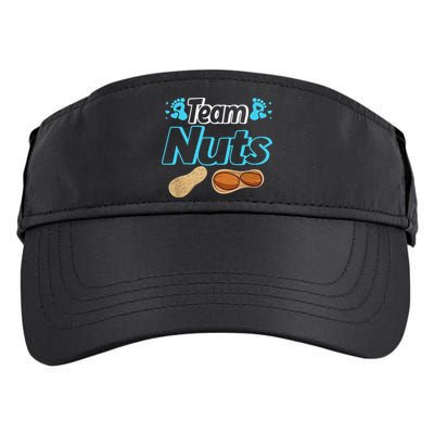 Nuts Or No Nuts Baby Shower Gender Reveal Team  Team Adult Drive Performance Visor