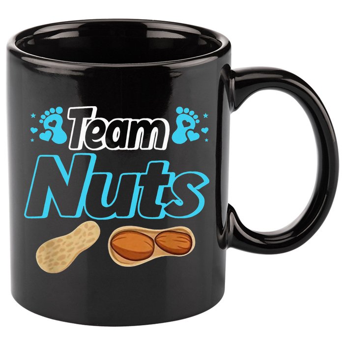 Nuts Or No Nuts Baby Shower Gender Reveal Team  Team 11oz C Handle Ceramic Mug