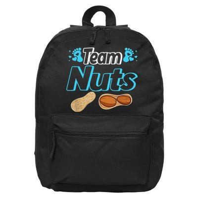 Nuts Or No Nuts Baby Shower Gender Reveal Team  Team 16 in Basic Backpack