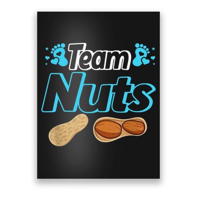 Nuts Or No Nuts Baby Shower Gender Reveal Team  Team Poster