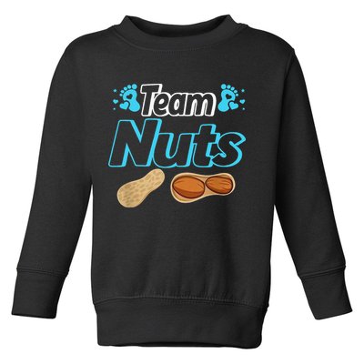 Nuts Or No Nuts Baby Shower Gender Reveal Team  Team Toddler Sweatshirt