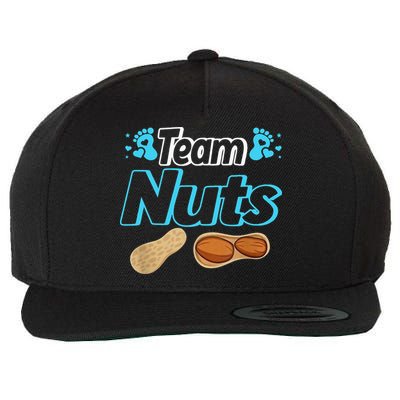 Nuts Or No Nuts Baby Shower Gender Reveal Team  Team Wool Snapback Cap