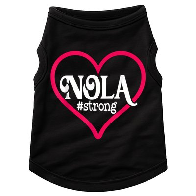 New Orleans Nola Strong Heart New Orleans Strong Doggie Tank