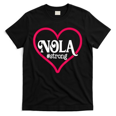 New Orleans Nola Strong Heart New Orleans Strong T-Shirt